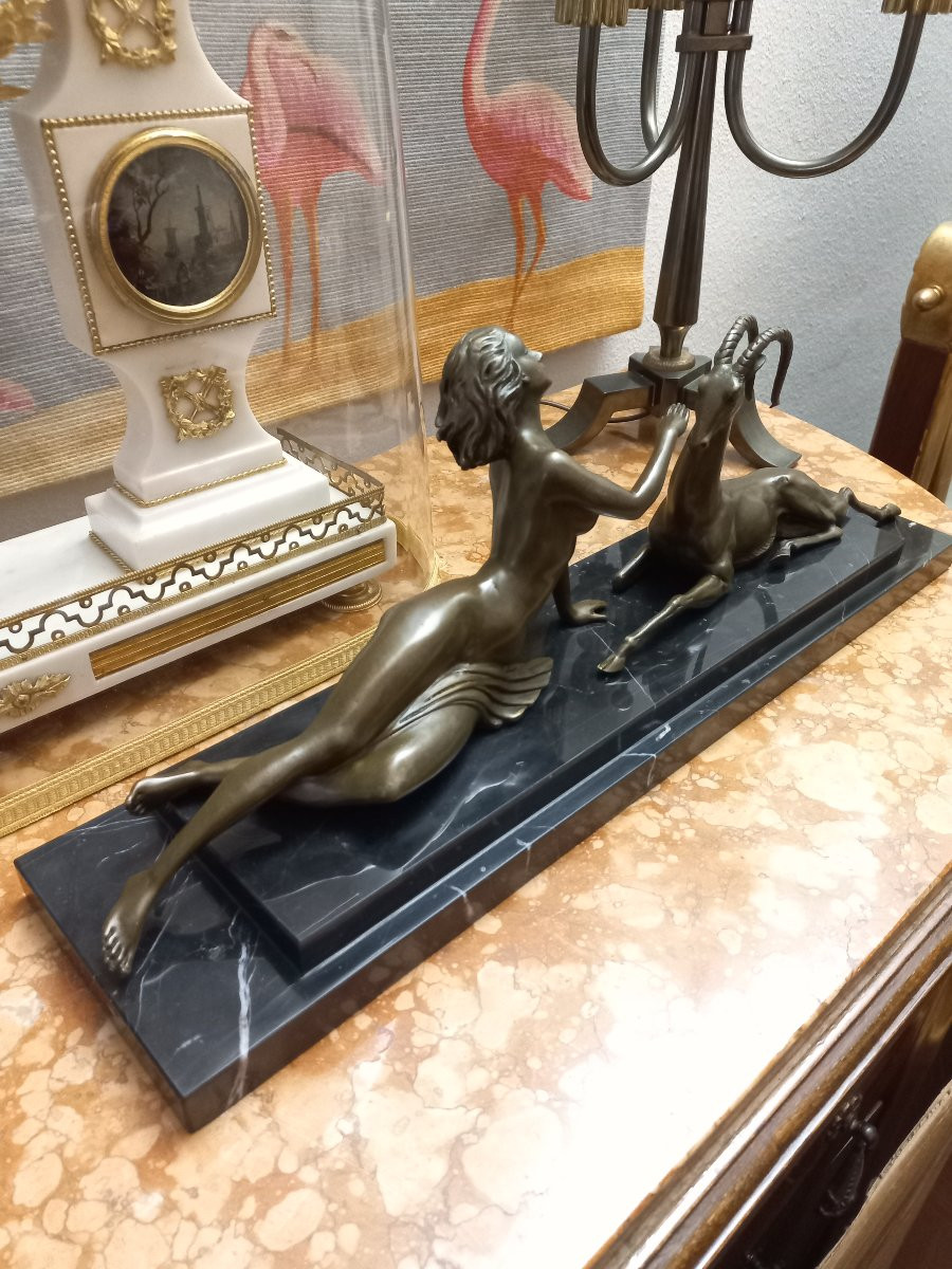 Bronze Sculpture After Fayral Pierre De Faguays -photo-2