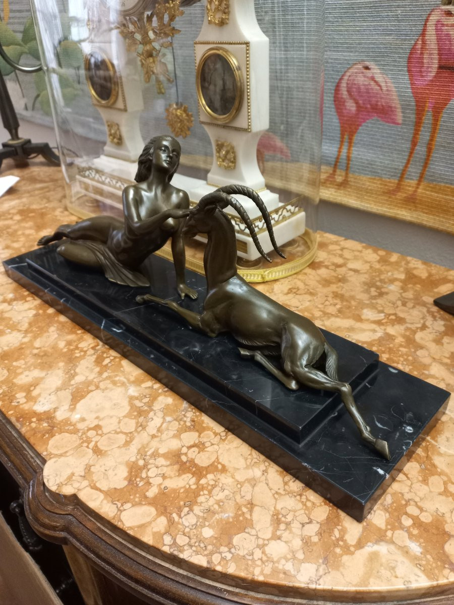 Bronze Sculpture After Fayral Pierre De Faguays -photo-3