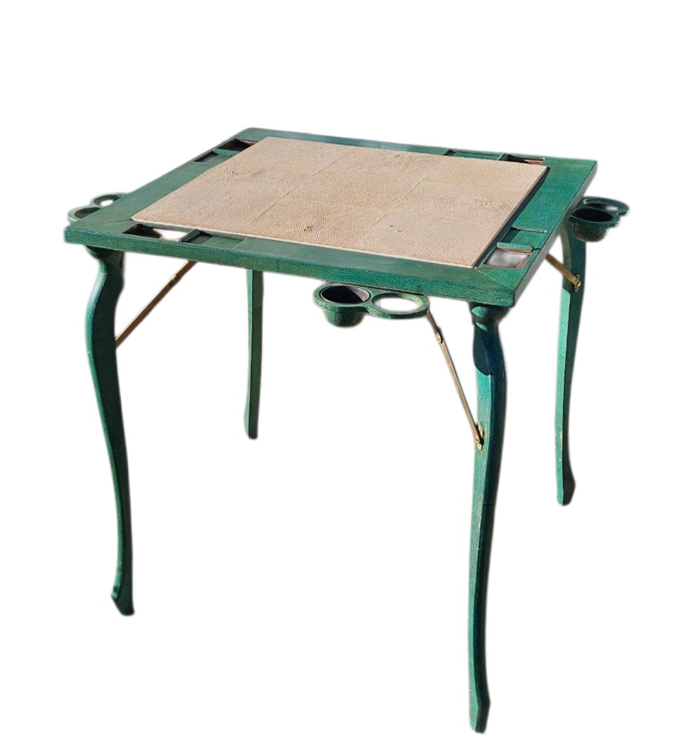 Art Deco Games Table In Shagreen 