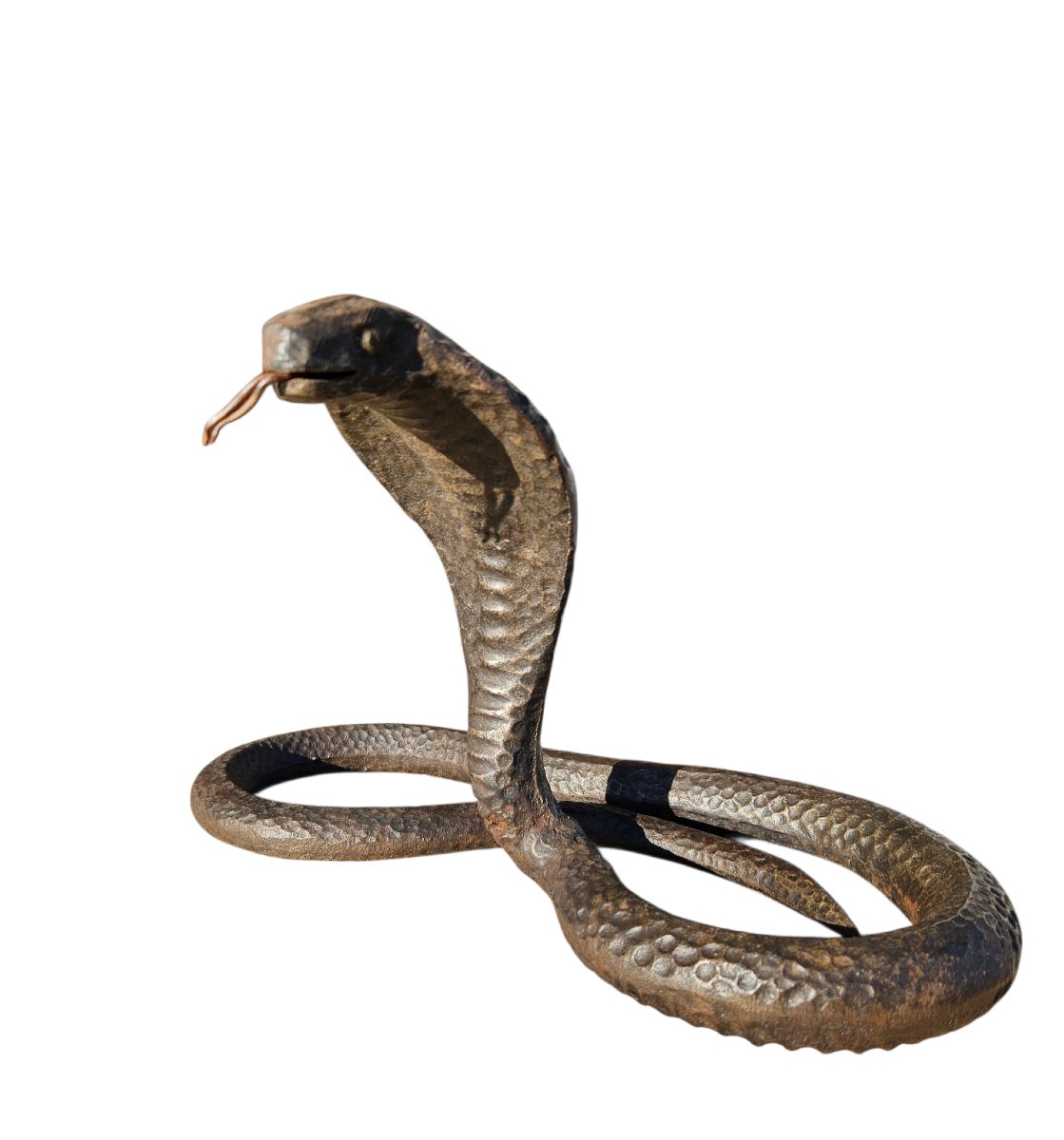 Sculpture Serpent fer forgé Art Déco-photo-3