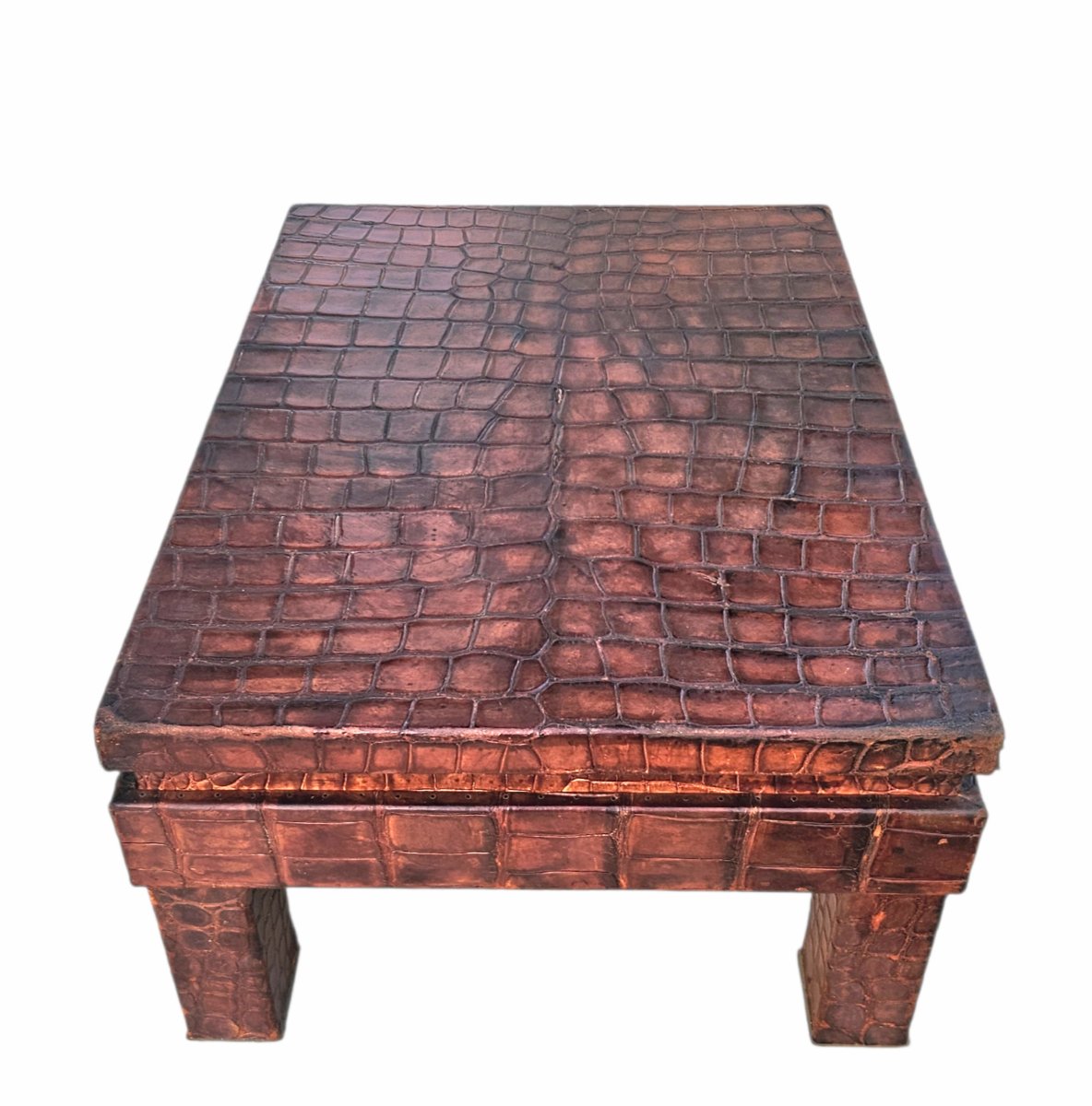 Table basse Art Déco en crocodile-photo-4