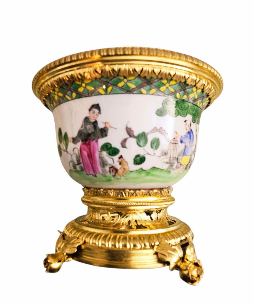 Chinese Porcelain Vase With A Mount Signed Lelievre-photo-3