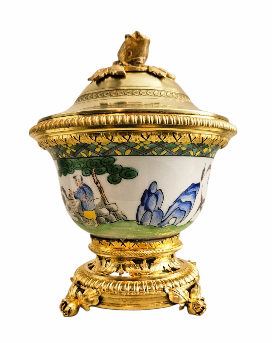 Chinese Porcelain Vase With A Mount Signed Lelievre-photo-7