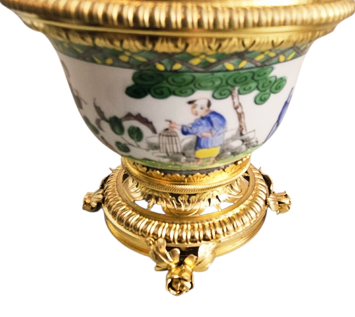 Chinese Porcelain Vase With A Mount Signed Lelievre-photo-8