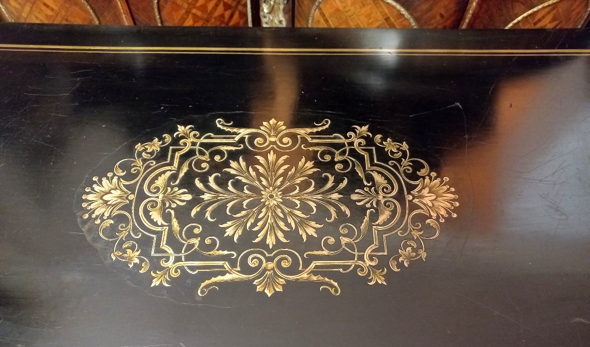 Table à Jeux à Espagnolettes Napoléon III-photo-4