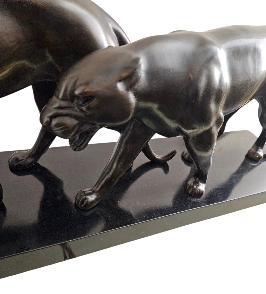 Groupe de panthères époque Art Déco-photo-2