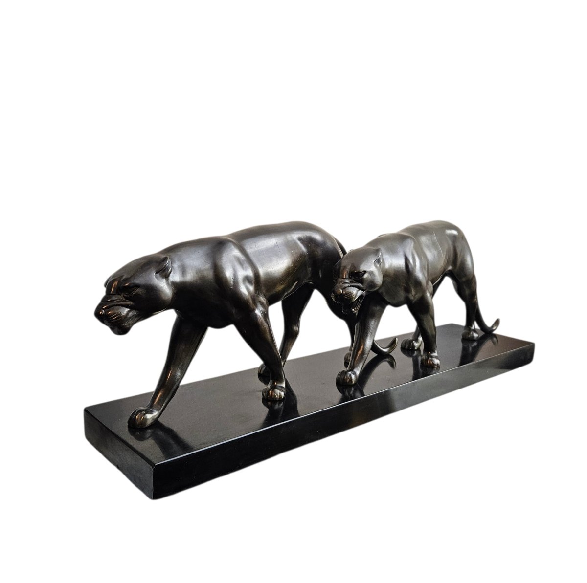 Groupe de panthères époque Art Déco-photo-4