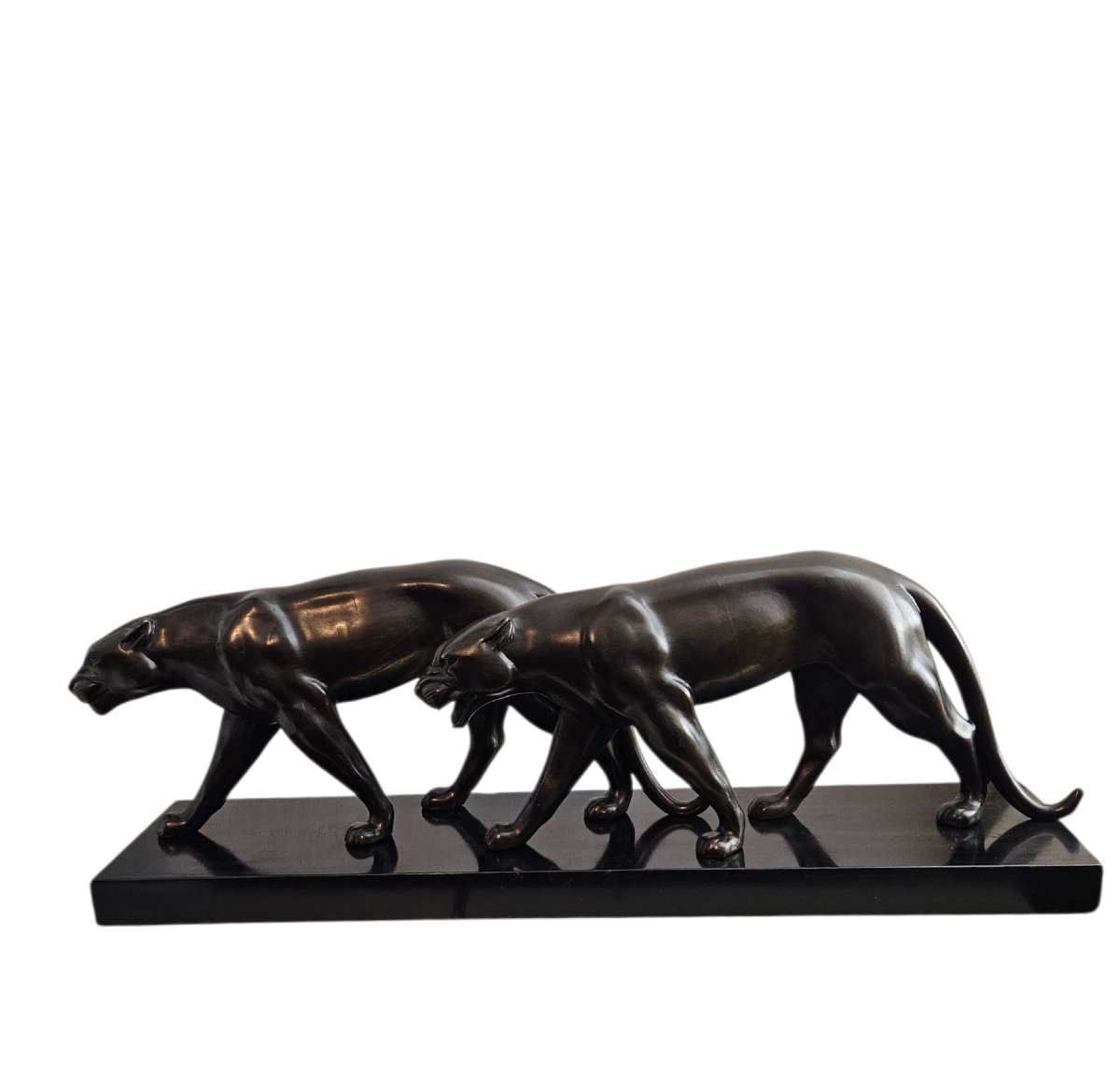 Groupe de panthères époque Art Déco-photo-6