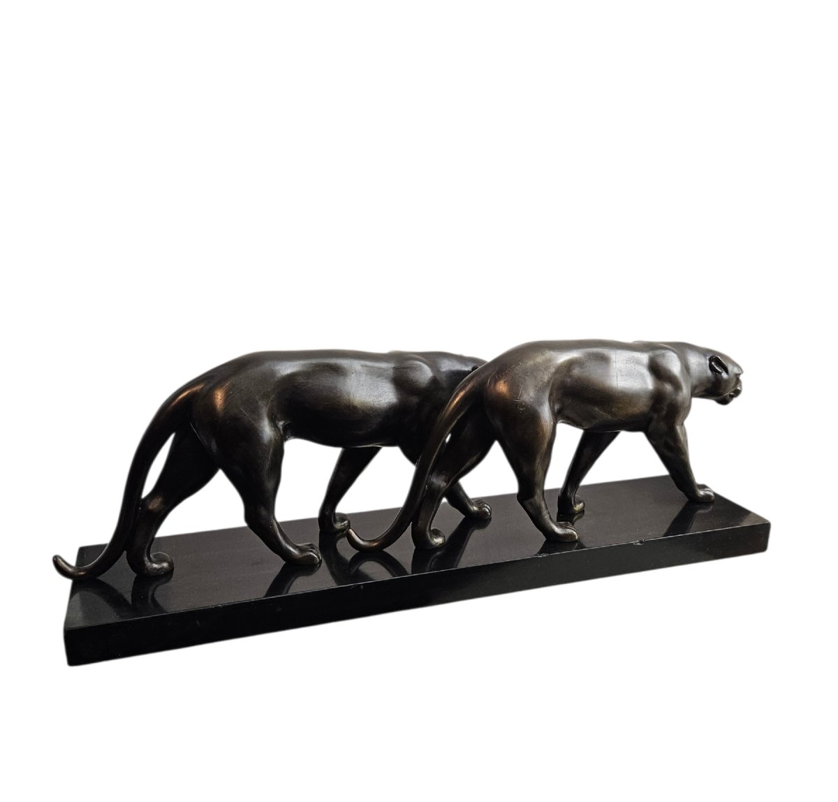 Groupe de panthères époque Art Déco-photo-8