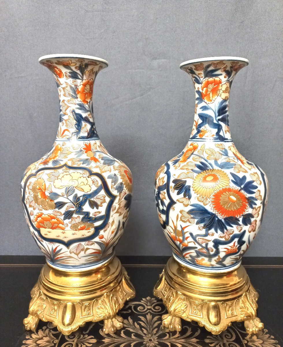 Pair Of 19th-century Japanese Porcelain Vases