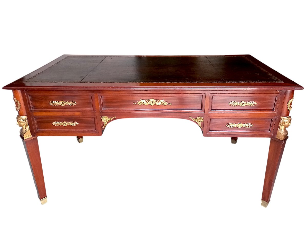 St. Empire Desk With Caryatids-photo-2