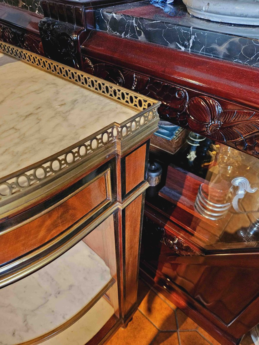  Buffet Desserte st Louis XVI Signé Mercier Frères Paris-photo-5