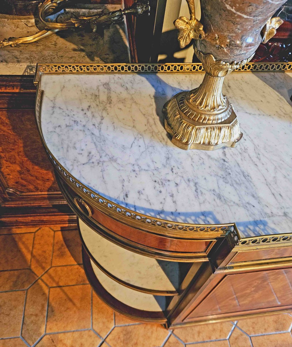  Buffet Desserte st Louis XVI Signé Mercier Frères Paris-photo-7