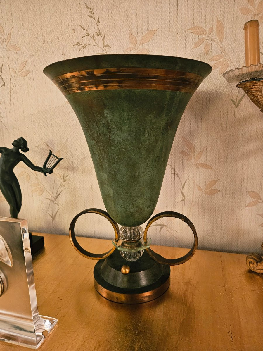 Etling Large Art Deco Cone Lamp -photo-2