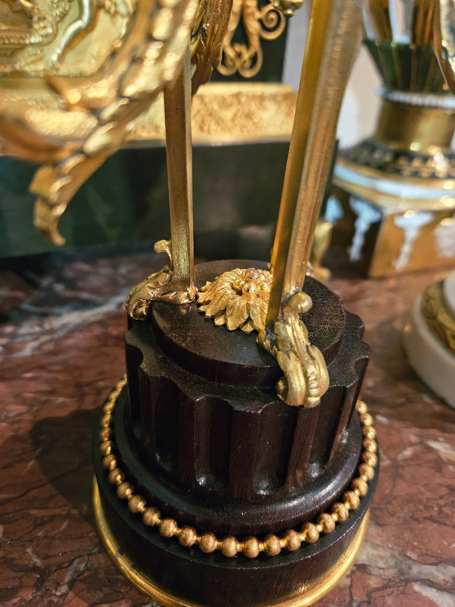 Athenian Ormolu And Amaranth Candelabra-photo-4