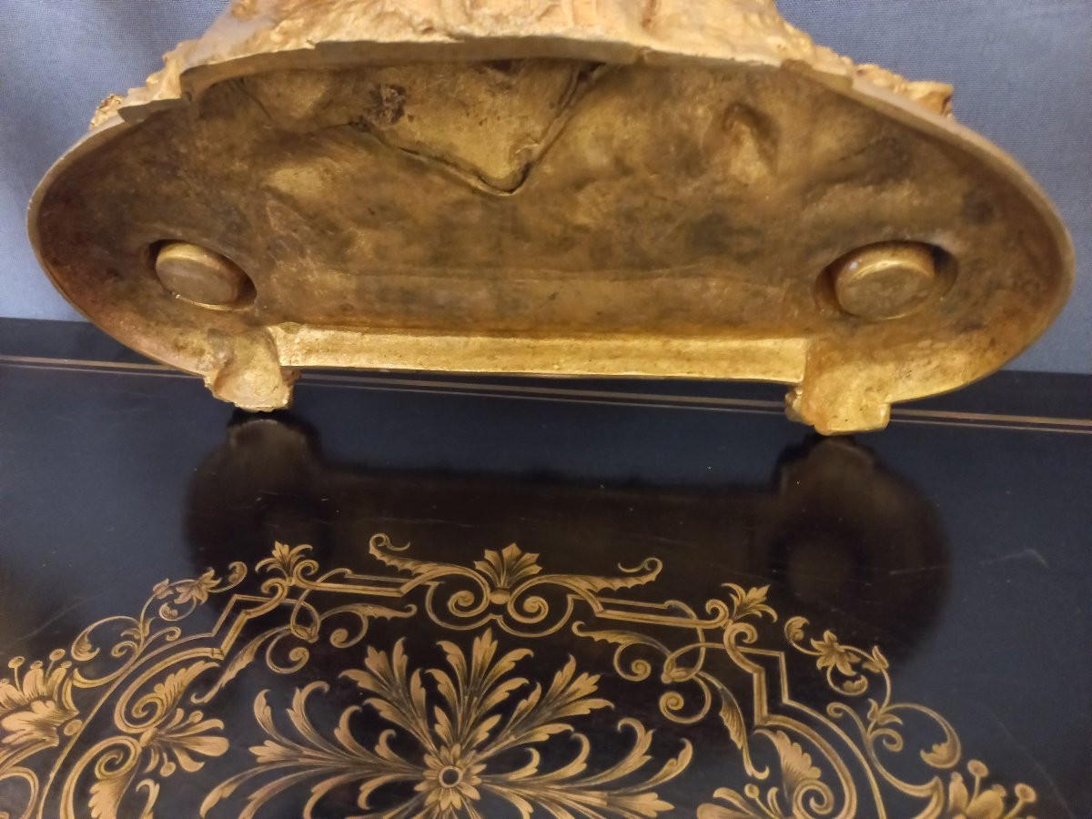 A Marionnet Bacchus Gilt Bronze Inkwell-photo-5