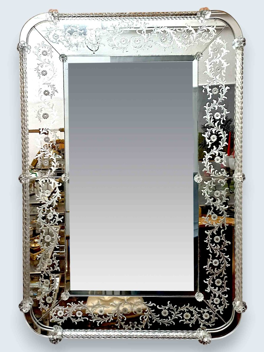 Miroir Vénitien gravé