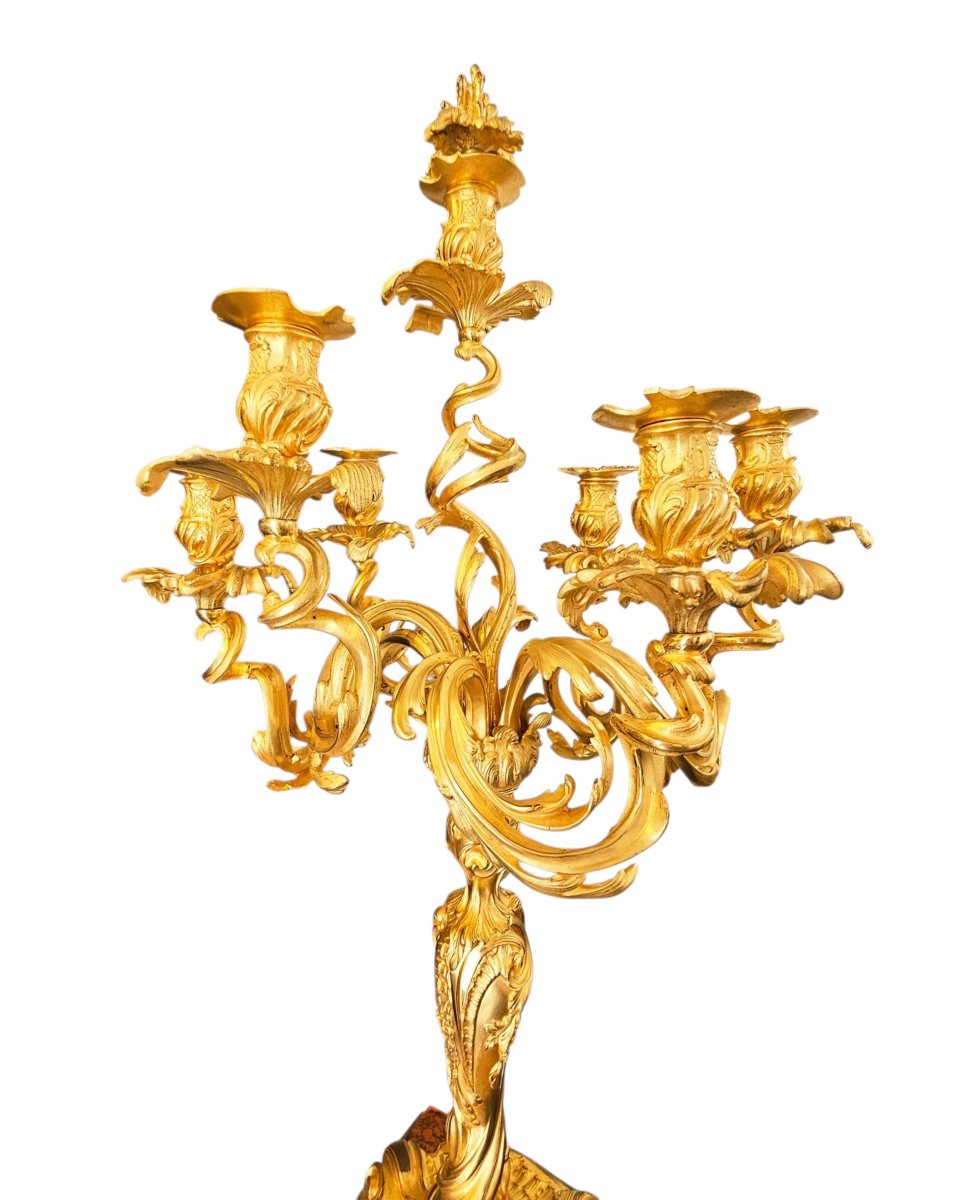 Très important luminaire Barbedienne d'après Meissonier ht. 83 cm-photo-8