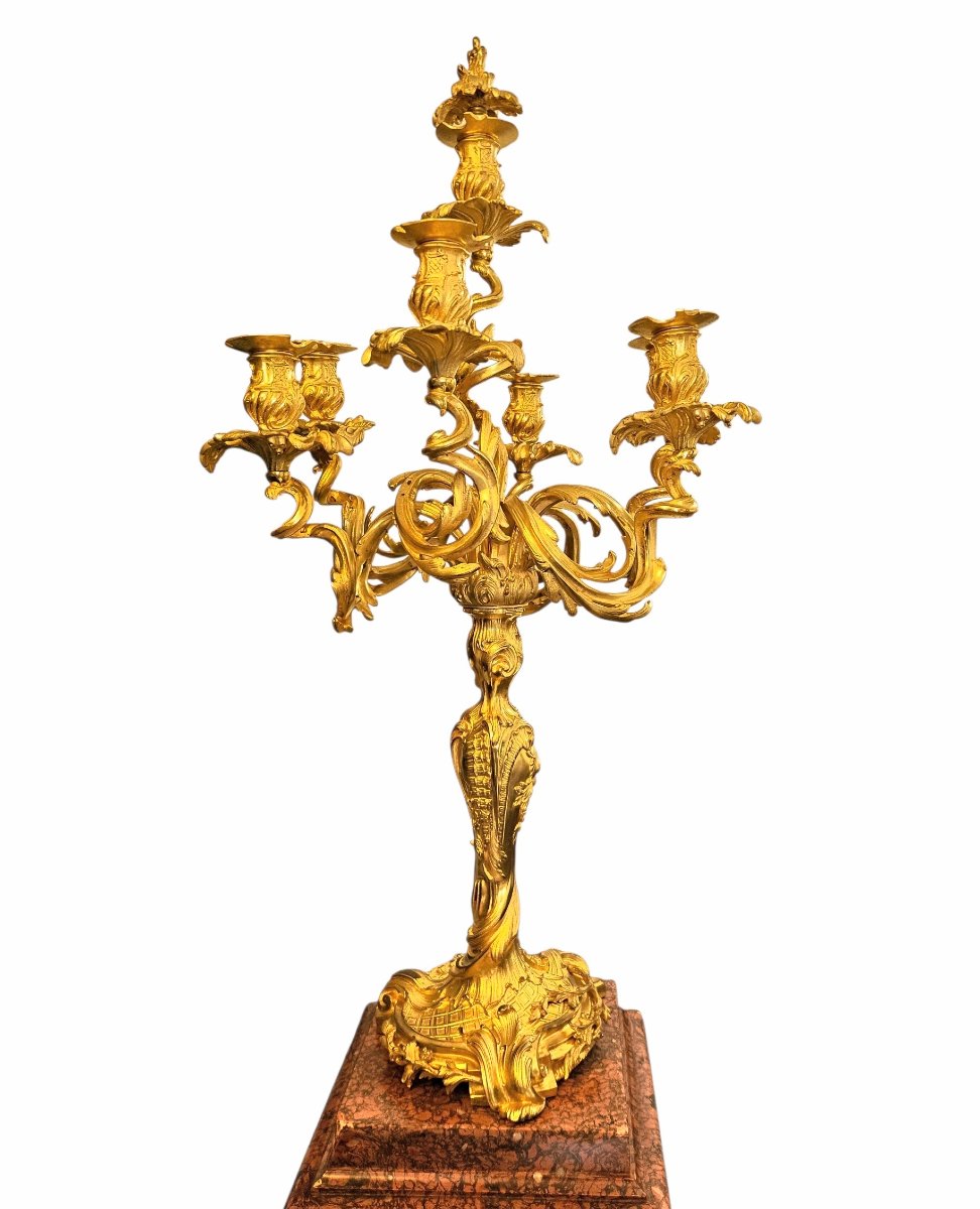 Très important luminaire Barbedienne d'après Meissonier ht. 83 cm