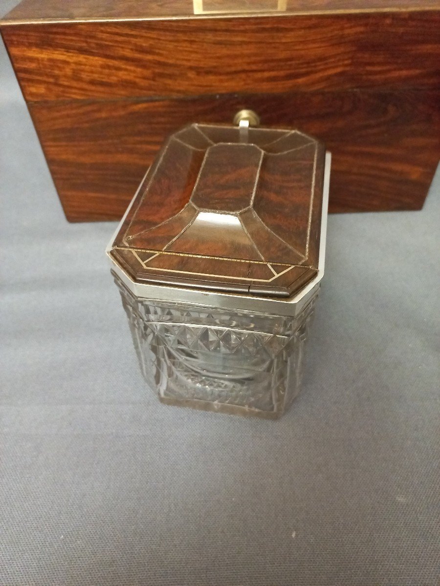Crystal And Silver Tea Box -photo-3