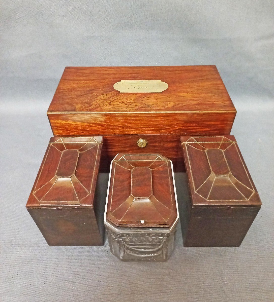 Crystal And Silver Tea Box -photo-4