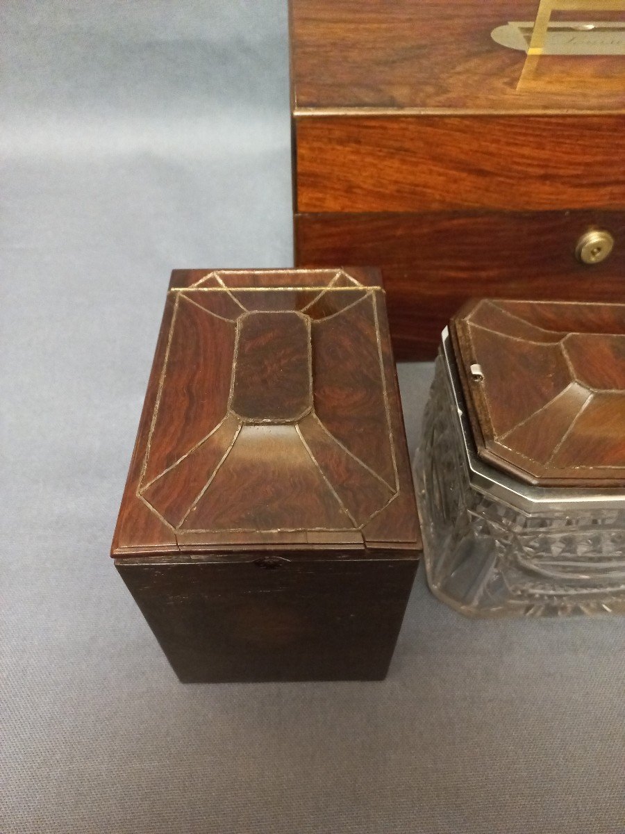Crystal And Silver Tea Box -photo-2