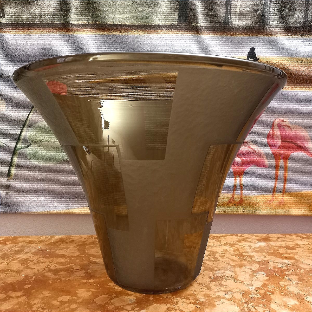 Important vase Art Déco Ø37cm Daum † Nancy France-photo-2