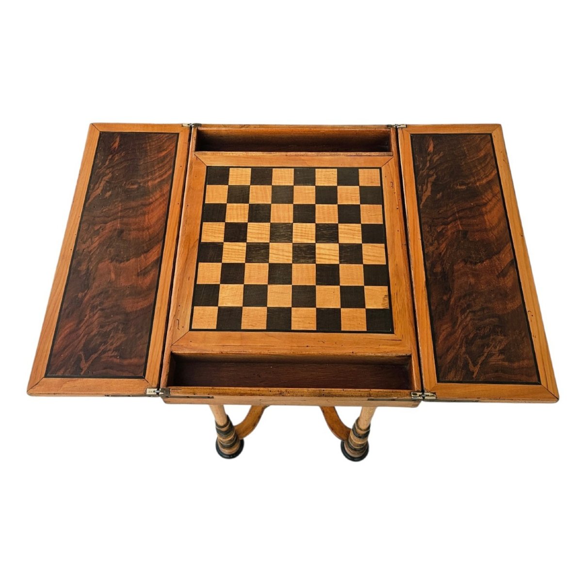 St. Louis XIV Side Table In The Shape Of A Chess Set, Stamped By A Parisian Workshop-photo-3
