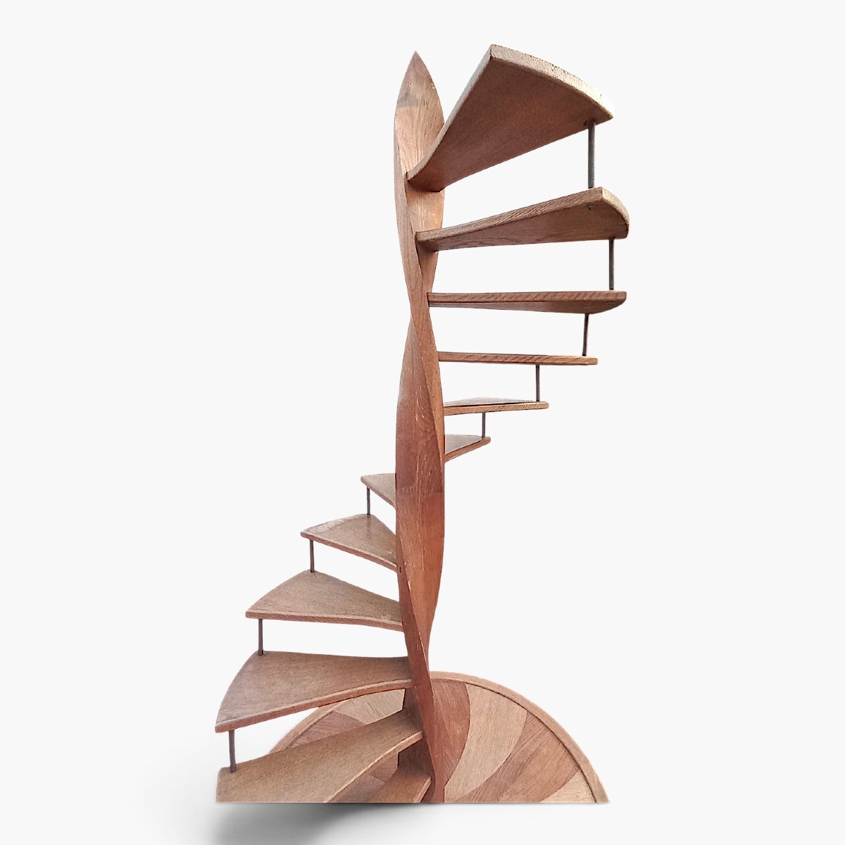 Escalier hélicoïdal décoratif H 228cm diam 100cm-photo-4