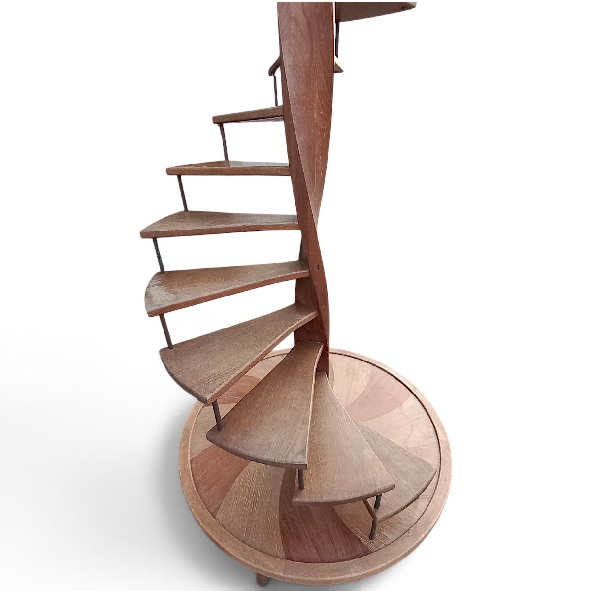 Escalier hélicoïdal décoratif H 228cm diam 100cm-photo-2