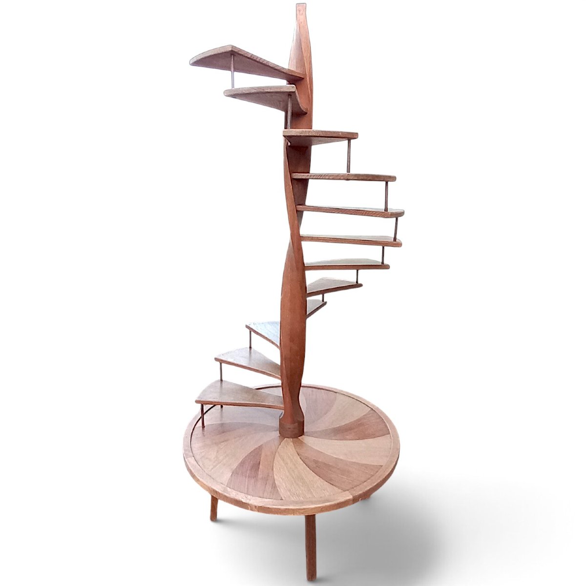 Escalier hélicoïdal décoratif H 228cm diam 100cm-photo-4