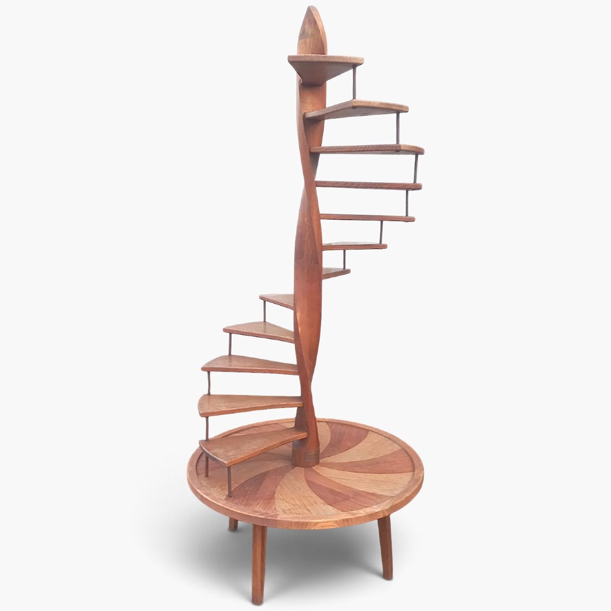 Escalier hélicoïdal décoratif H 228cm diam 100cm