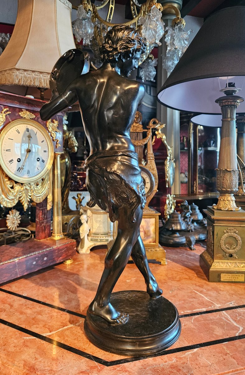 J. Sanson (1833–1910), Bronze Sculpture "the Dancer With The Tambourine"-photo-6