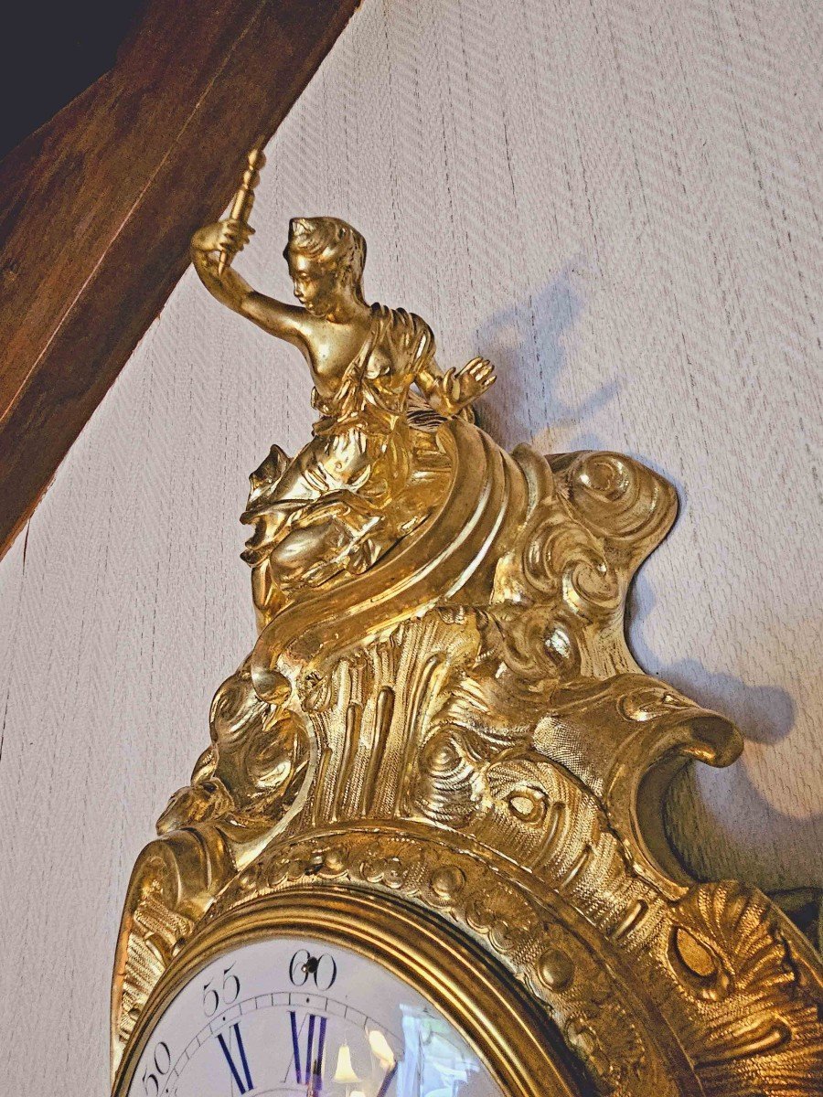 Cartel Bronze Doré d'après Nicolas Le Sueur et Henri-Camille de Beringhen-photo-2