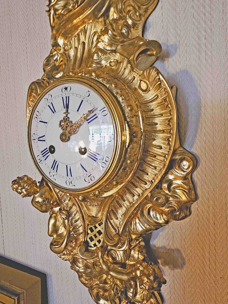 Cartel Bronze Doré d'après Nicolas Le Sueur et Henri-Camille de Beringhen-photo-6