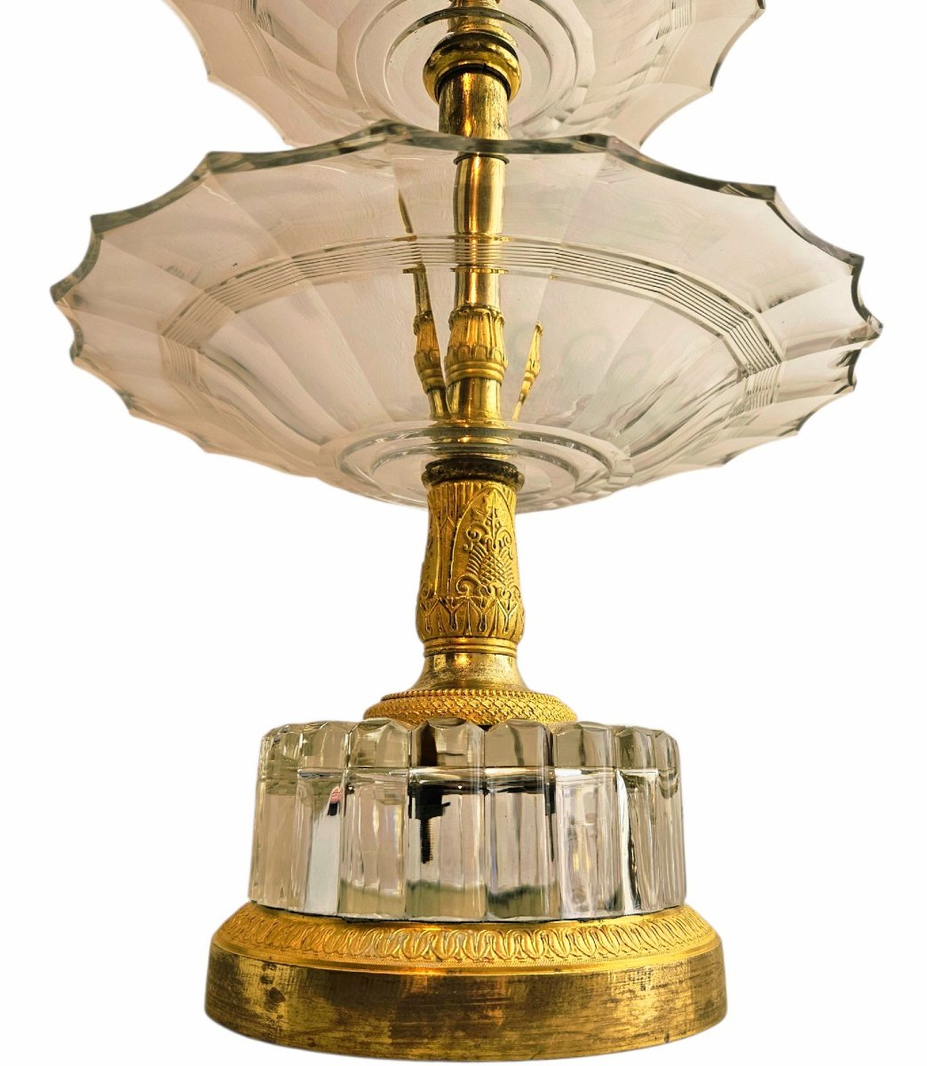 Silent Servant Made Of Crystal And Gilded Bronze From The Charles X Era-photo-4