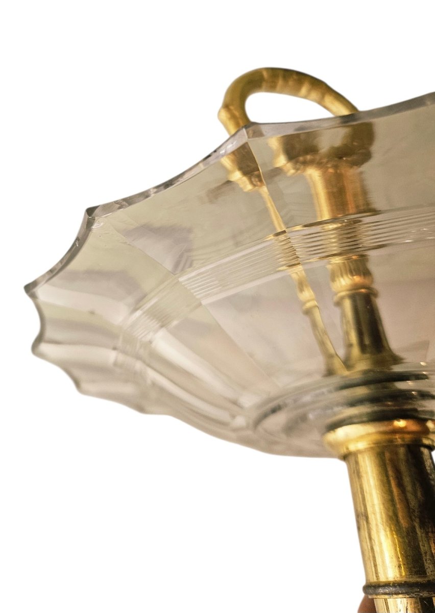 Silent Servant Made Of Crystal And Gilded Bronze From The Charles X Era-photo-8