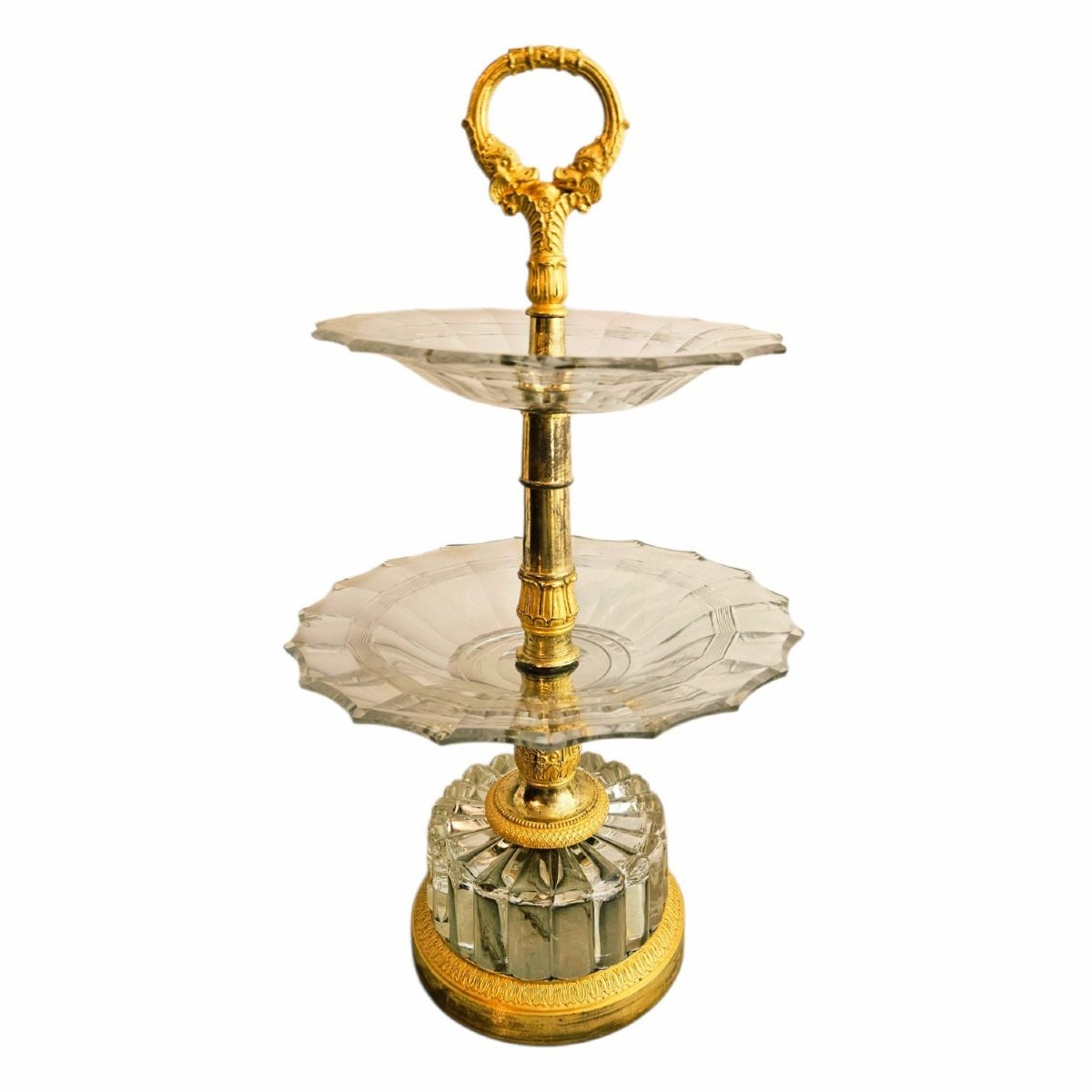 Silent Servant Made Of Crystal And Gilded Bronze From The Charles X Era