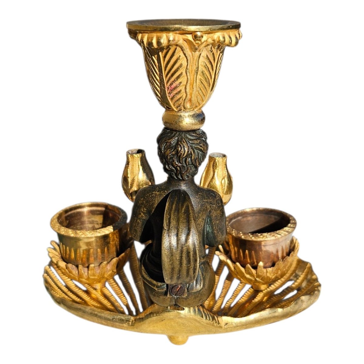 Écritoire en bronze doré et patiné époque Empire-photo-6