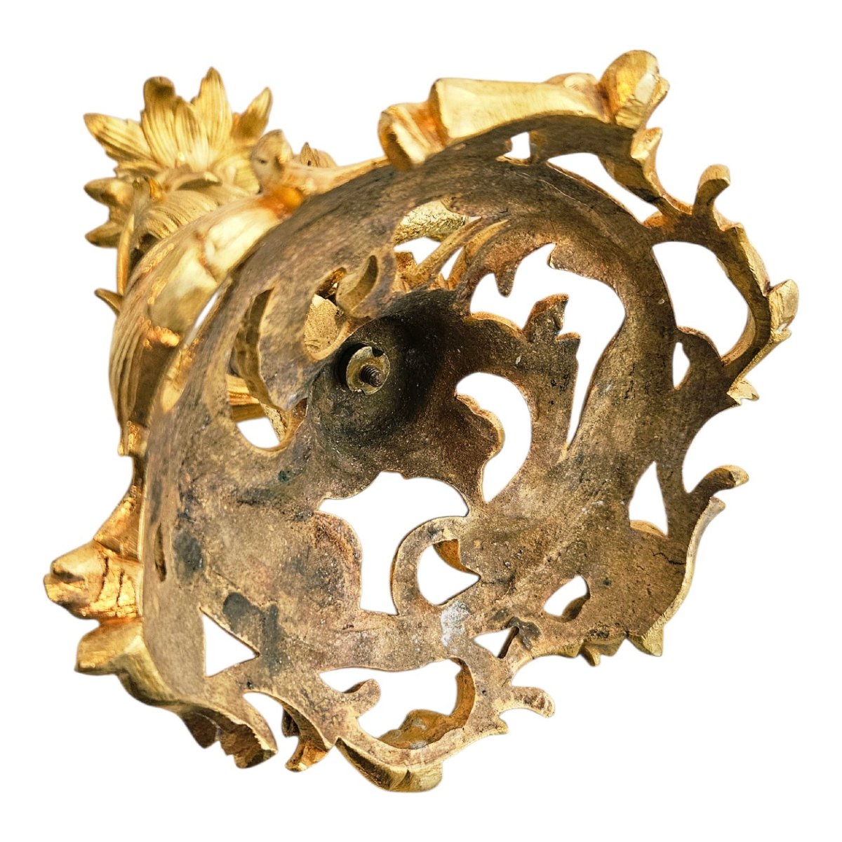 Gilded Bronze Candlesticks, With Eagle And Serpent Motifs, Napoleon III Style-photo-4