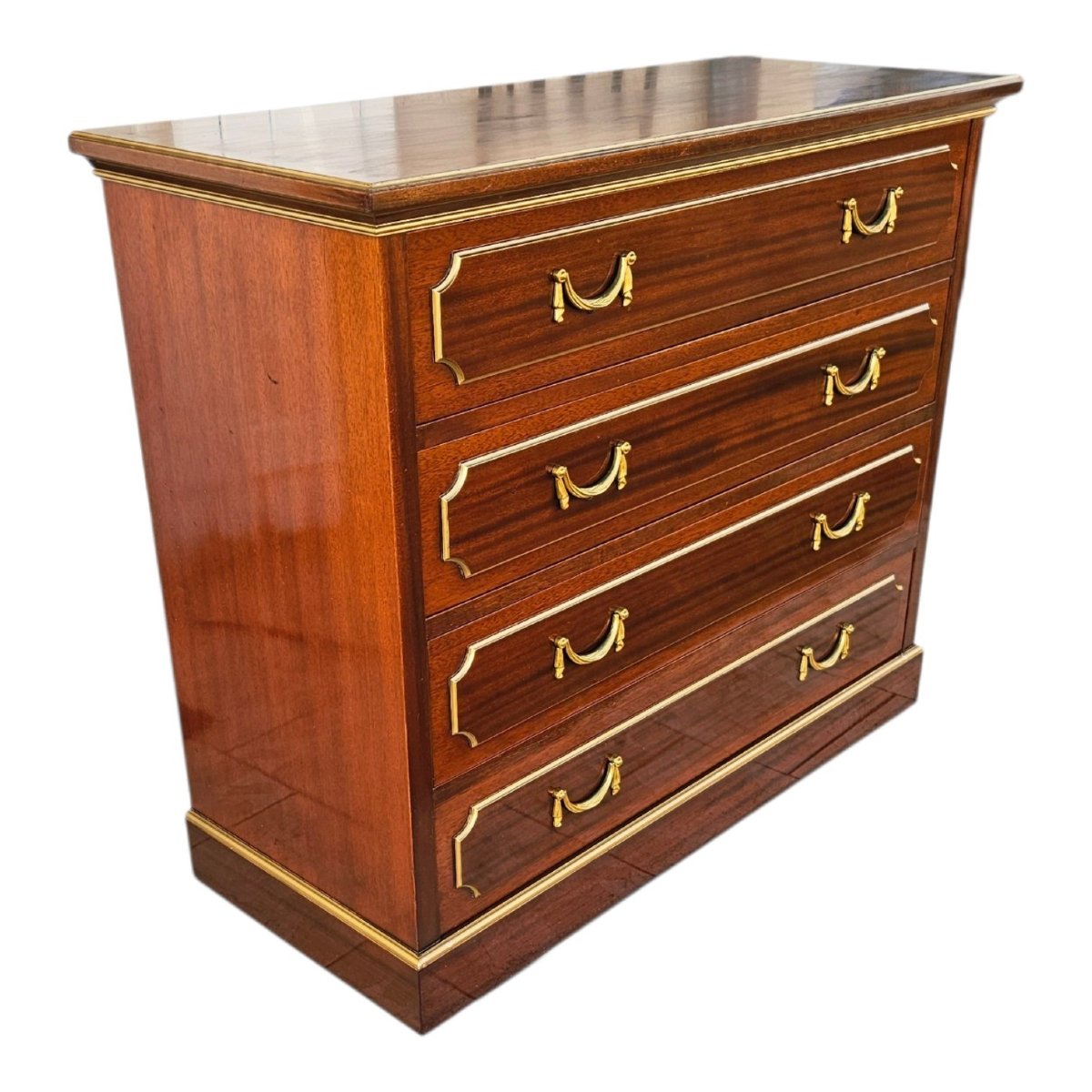 Commode st. Neoclassique Signée Maurice Hirsch  Provenance Hôtel Royal Monceau-photo-1