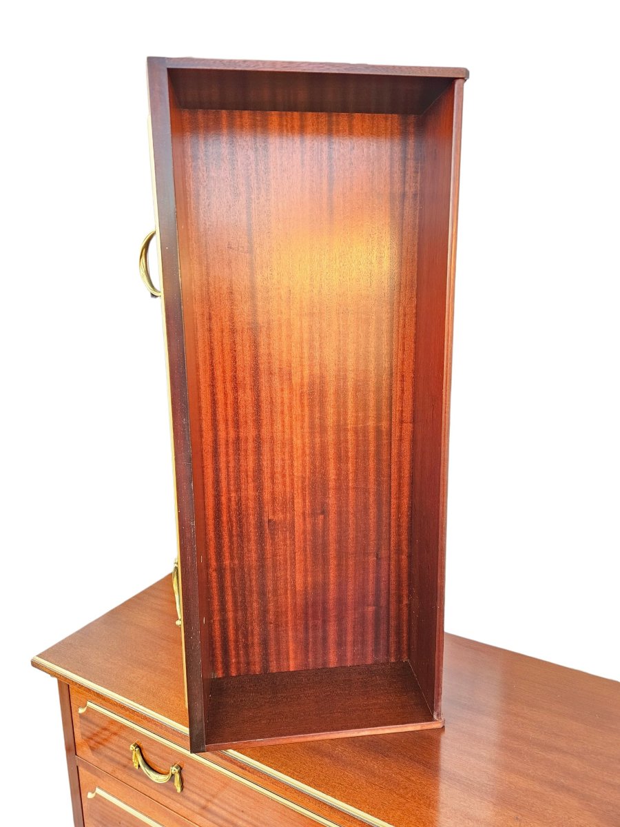 Commode st. Neoclassique Signée Maurice Hirsch  Provenance Hôtel Royal Monceau-photo-6