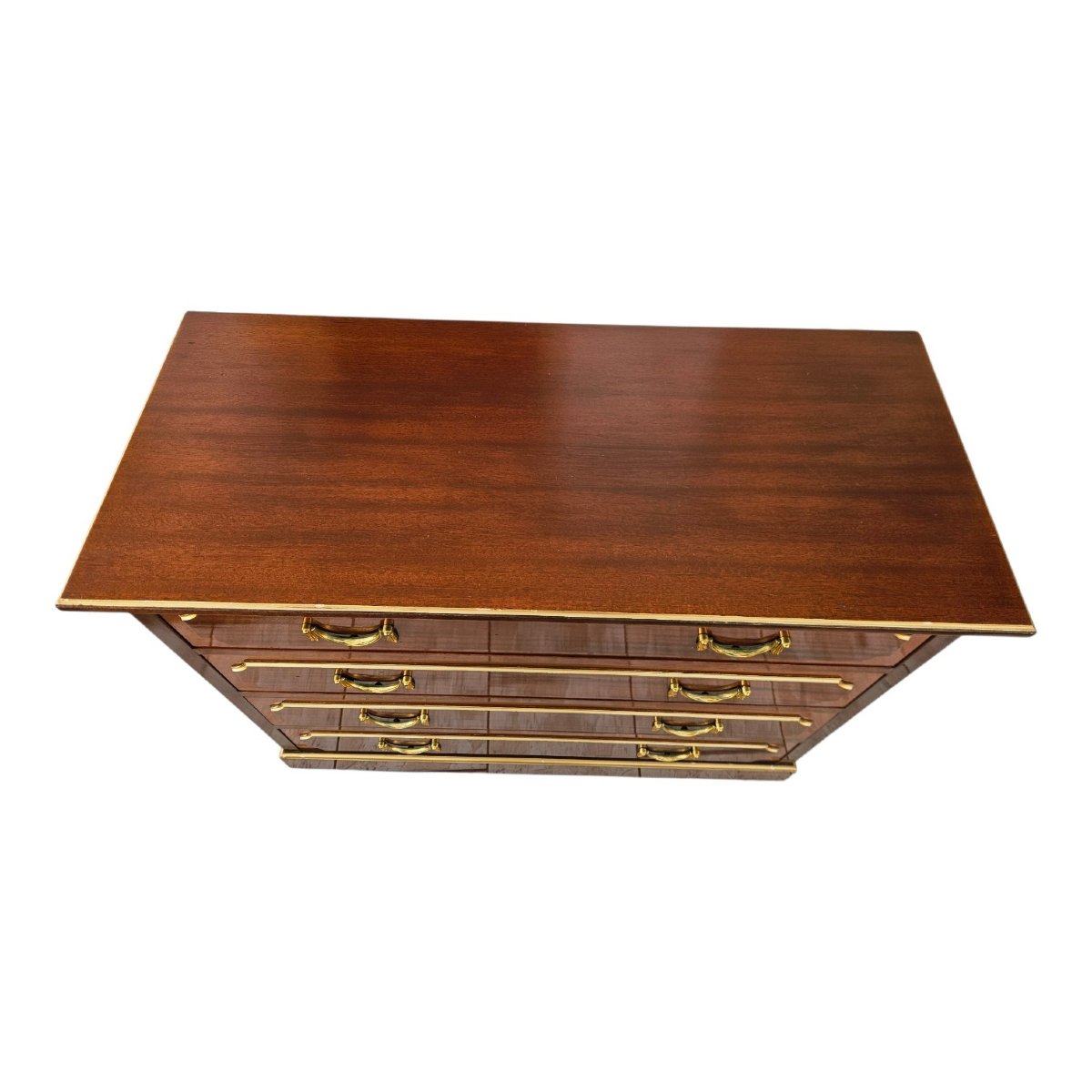 Commode st. Neoclassique Signée Maurice Hirsch  Provenance Hôtel Royal Monceau-photo-7