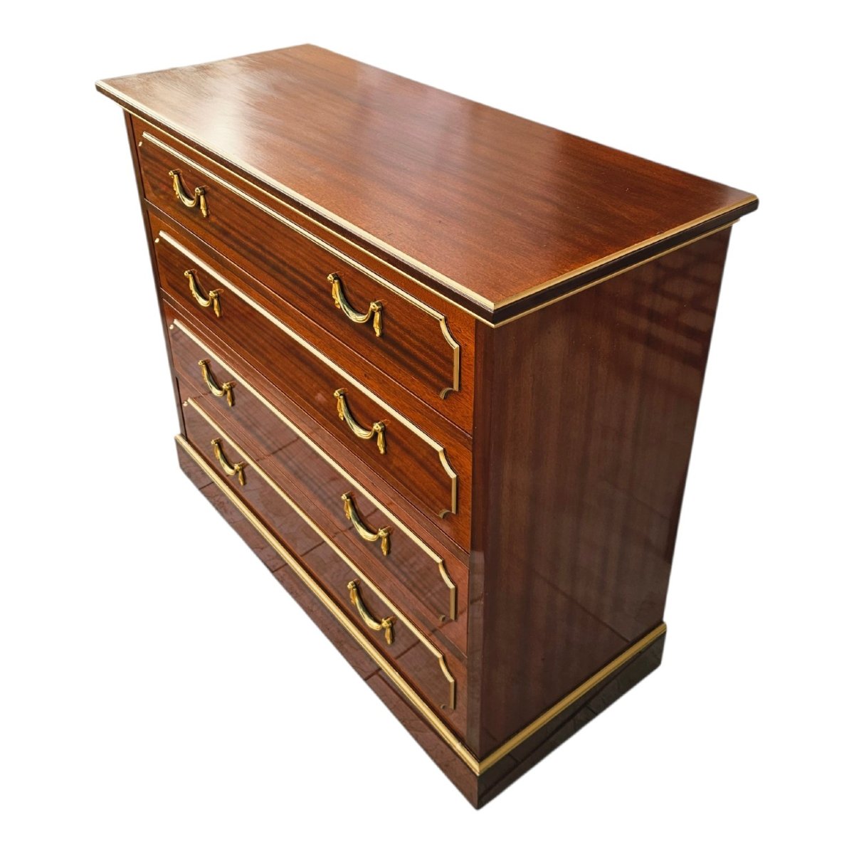 Commode st. Neoclassique Signée Maurice Hirsch  Provenance Hôtel Royal Monceau-photo-8