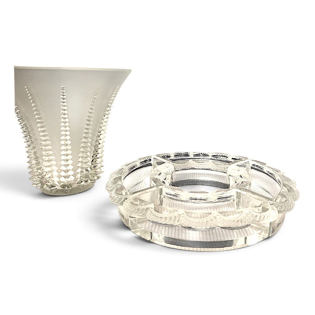 Centre de table en cristal Lalique France -photo-2