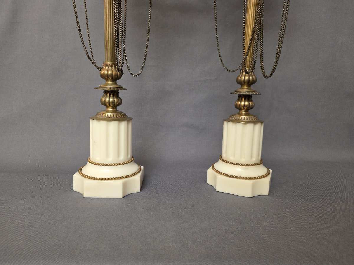 Important Pair Of 19th-century Candelabra, 78 Cm High-photo-2
