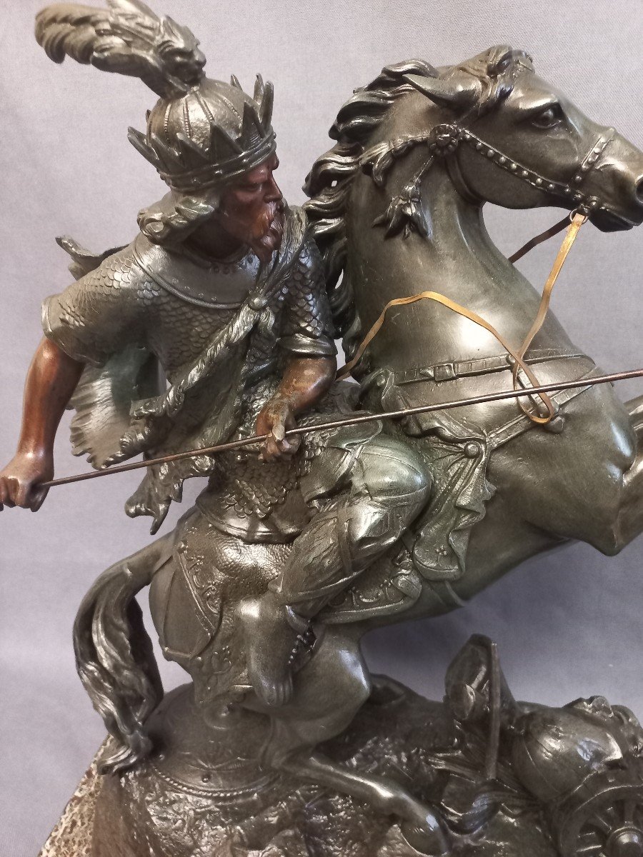 Horse Warrior Important Sculture-photo-7