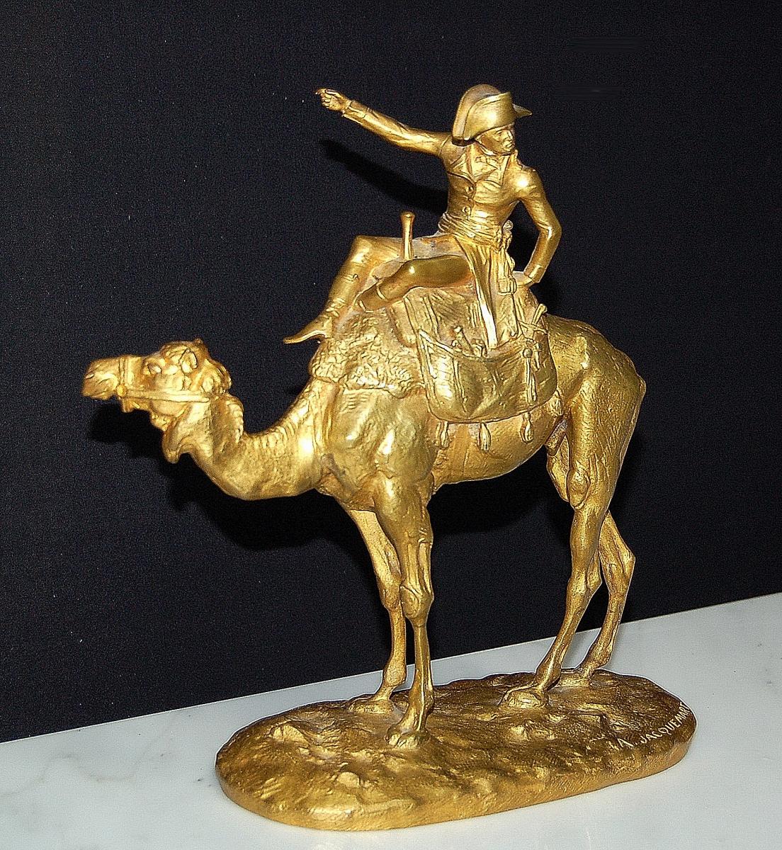 A Jacquemart (napoleon) In Egypt Gilt Bronze Barbedienne