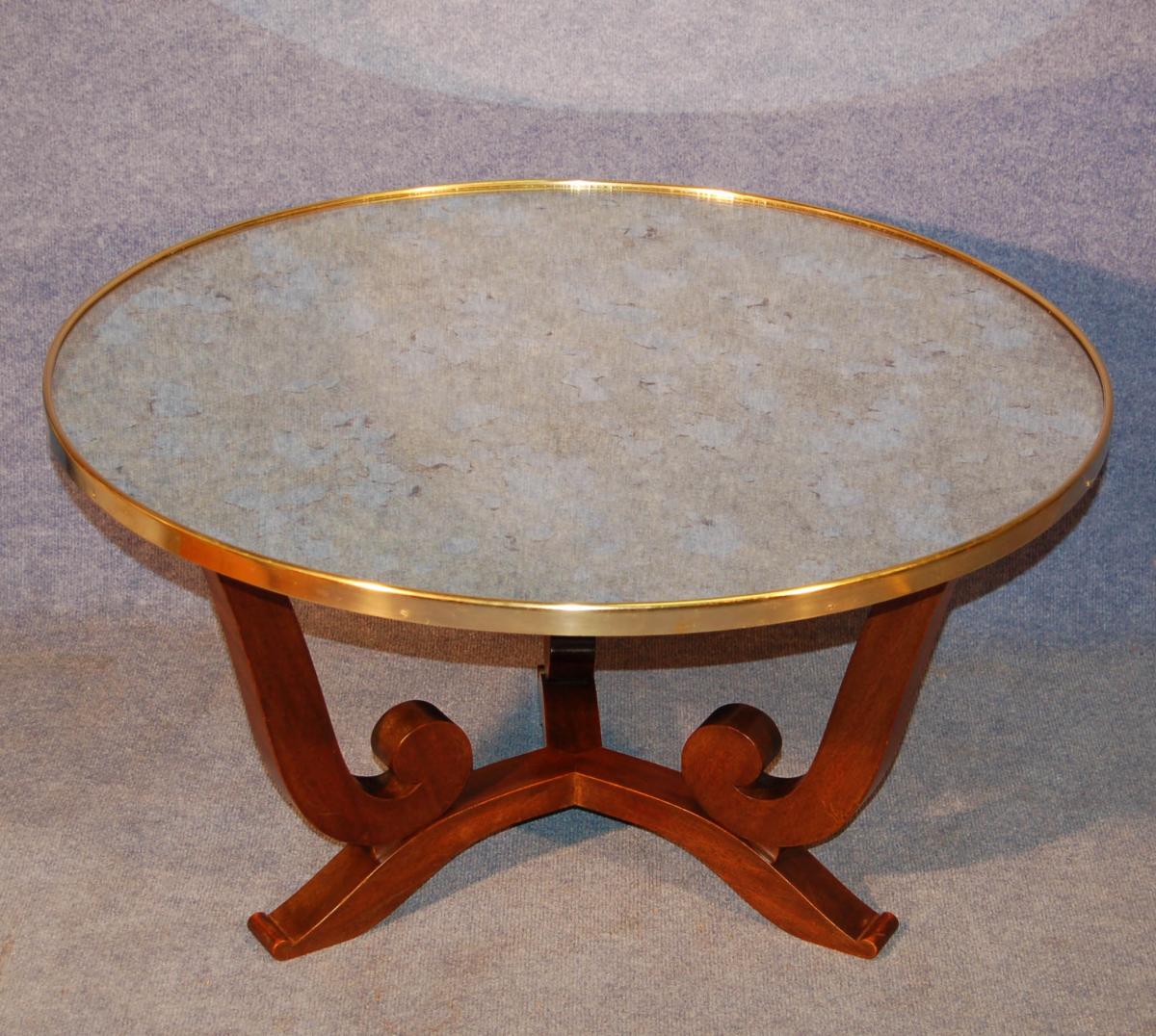 Jules Leleu (1883-1961) Table Basse vers 1950-photo-2