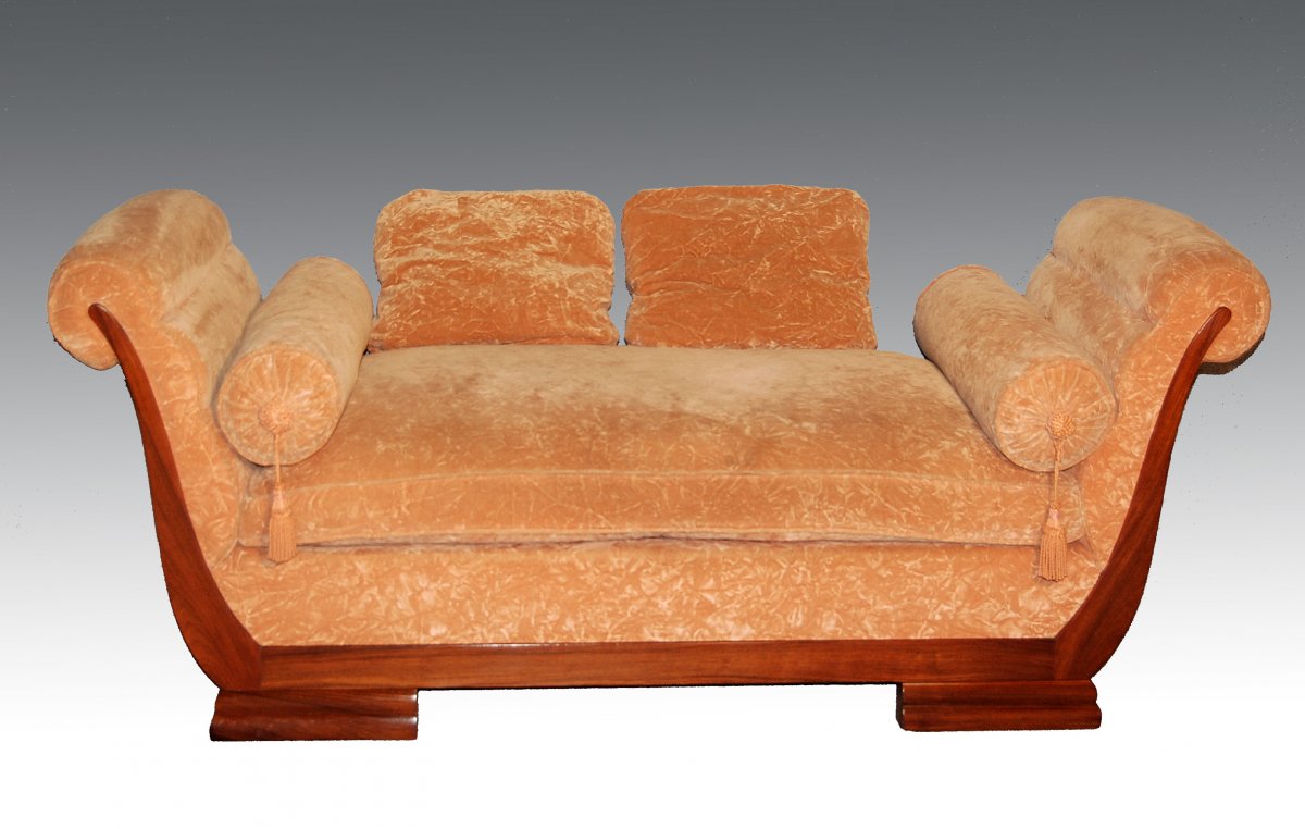 Art Deco Rosewood Daybed-photo-2